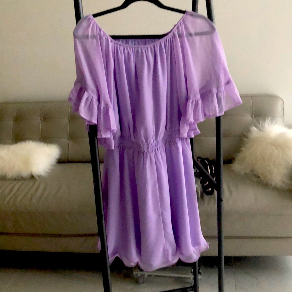 Purple layered dress